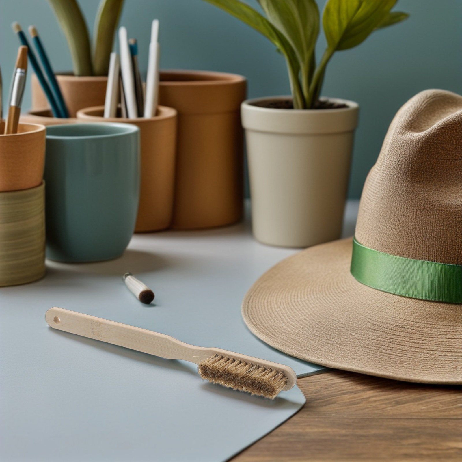 Shoe Brush - 2本セット、人間工学に基づいた木製ハンドルのロッククライミング用ブラシ。屋外・屋内でのボルダリングや、クライミングシューズのチョーク除去に最適。