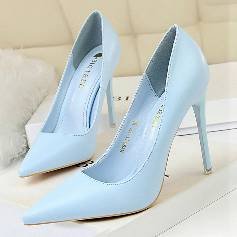 Shoe Tree - Bigtree-女性用合成皮革パンプス,ハイヒールの靴,モダンなウェディングシューズ,セクシー,ラージサイズ42 43