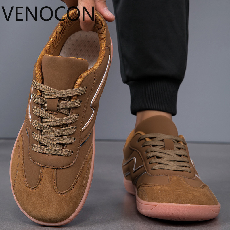 Sneaker Box - VENOCON メンズワイドボールエクストラライトつま先ボックス鼻足ミニマリスト裸足革靴スニーカー靴男性女性