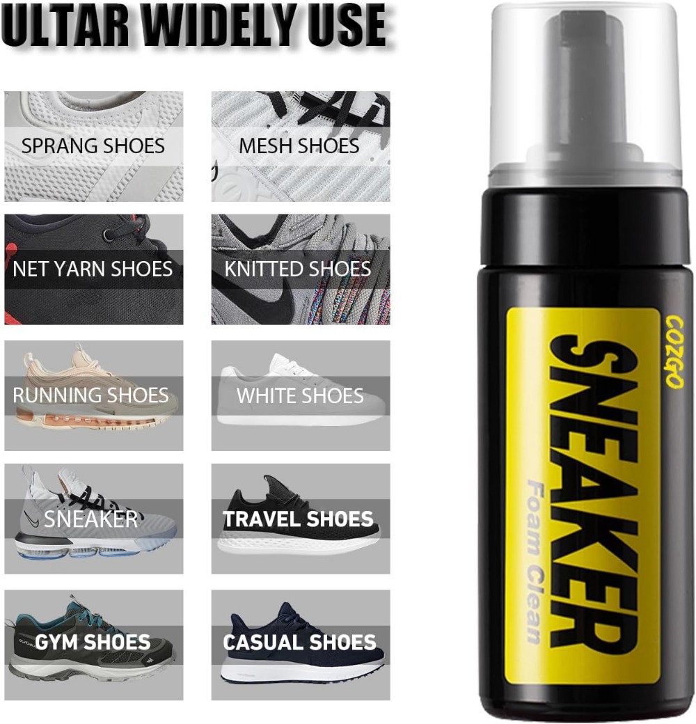 スニーカー用シューズクリーナーキット、水を使わないフォームク - Shoe Cleaner のレビューと価格