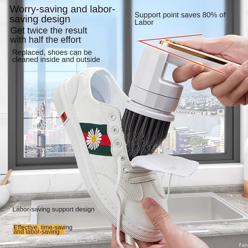 充電式電動ハンドブラシ,防水,多機能,家庭用および靴ツール - Shoe Cleaning Brush のレビューと価格